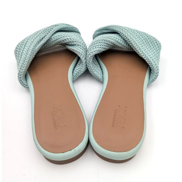 Nordstrom Chantelle Slide Sandal Women's Twist Front Blue Size US8M - Picture 4 of 8